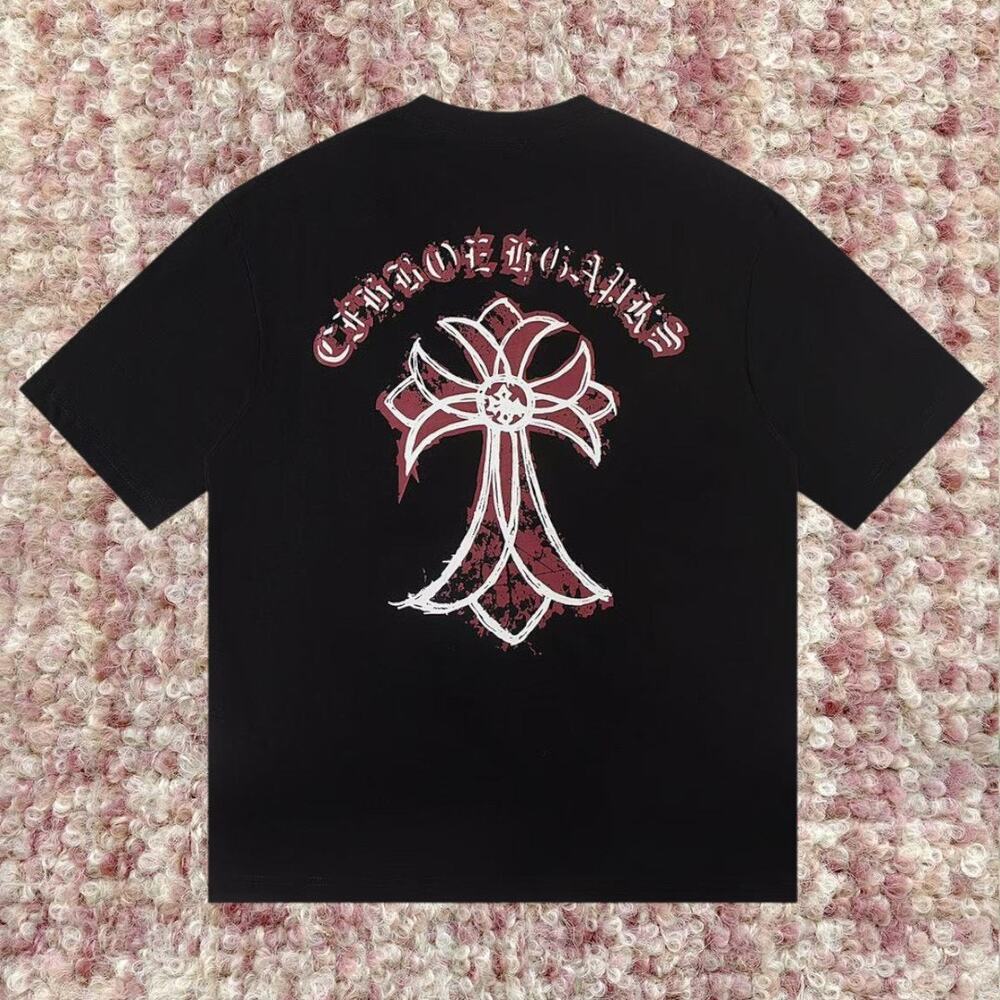 Chrome Hearts Men's Black Short Sleeve